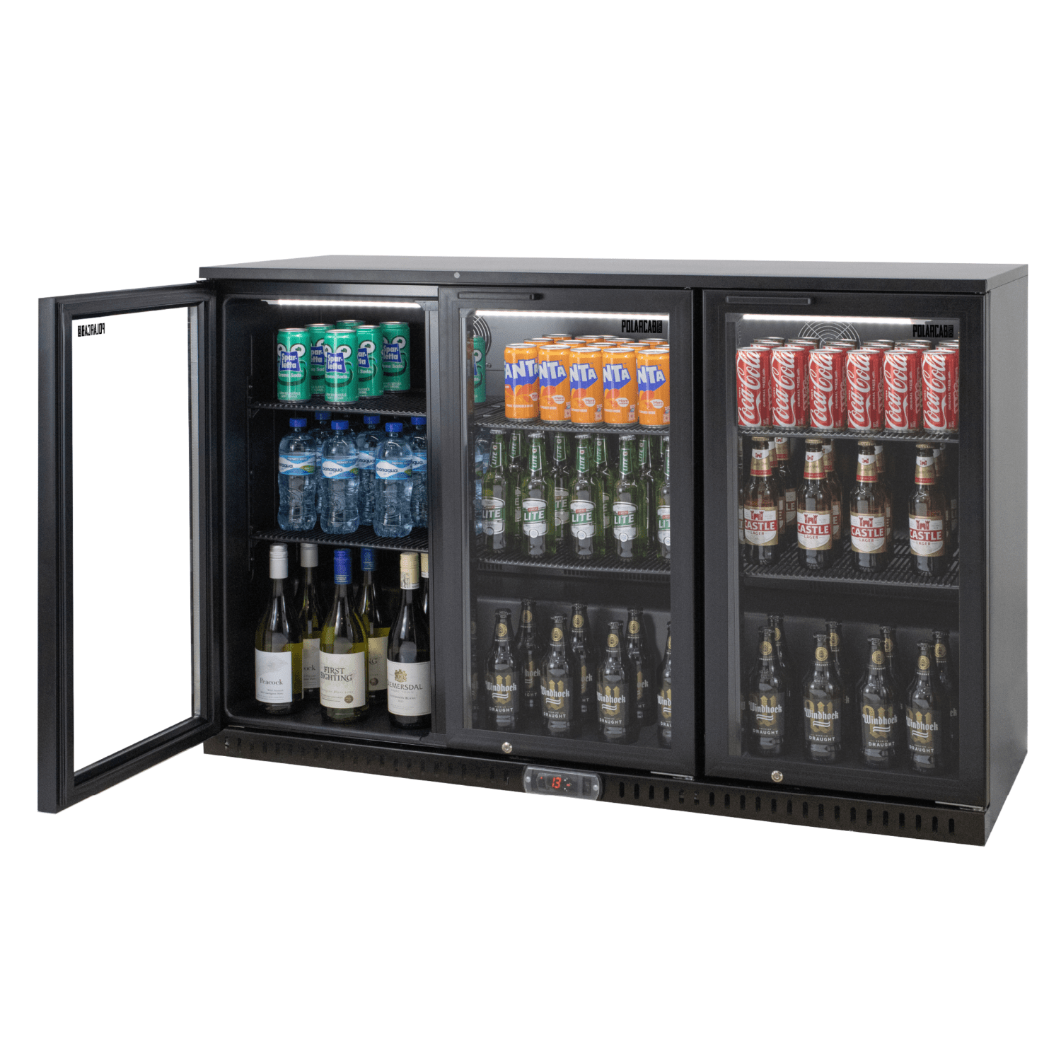 BACK BAR FRIDGE – 3 HINGED DOOR – HIGH