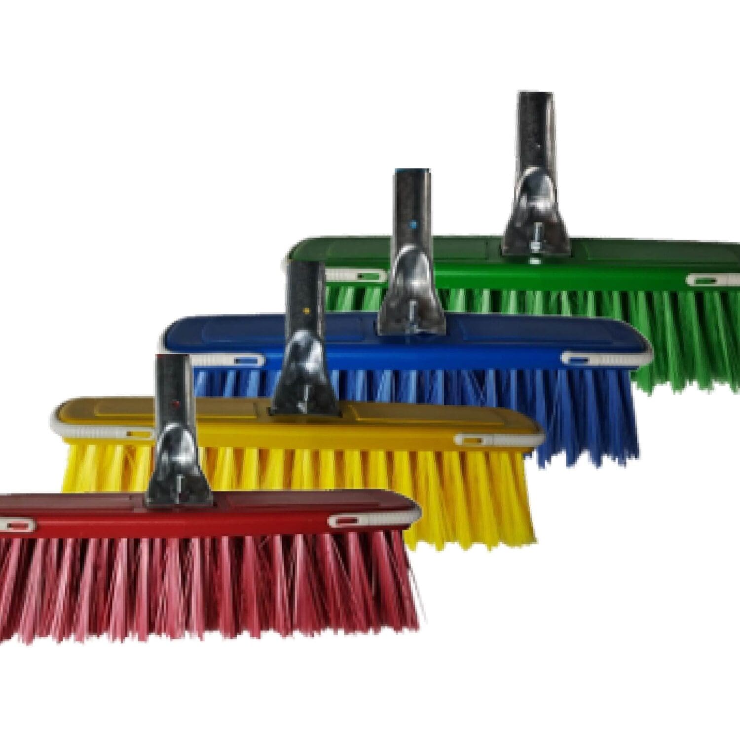 DIAMOND BROOM METAL HANDLE (COLOUR CODED) (PACK OF 5)